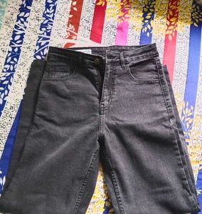 New Grey Straight Jeans...