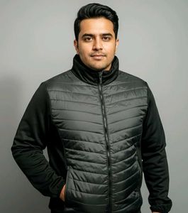 Men's Black Winter Jacket Plus Size  2XL - 3XL