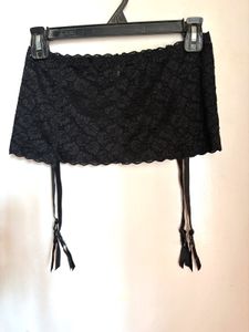 Beautiful Lace Skirt With Garter Belt