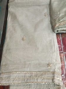 Elegant Beige Salwar Kameez Suit