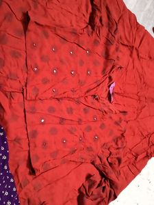 Red Top With Coat