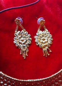 Gold Plated Choker Necklace Set