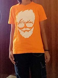 Cool Orange T-shirt for girl and boy 10-12 years