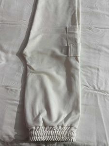 White Jogger Cargo Pants