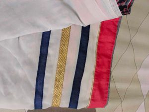 Saree with Pink Blouse Piece