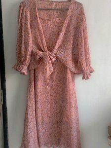 🌸Elegant Floral Ruffle Dress for Sale🌸