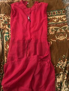 Red Kurta Set