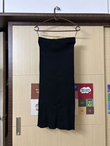 Black Maxi Skirt with Side Slit