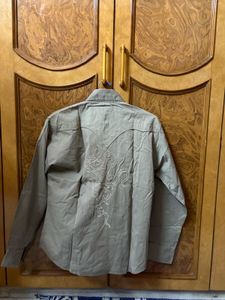 Casual Olive Green Shirt