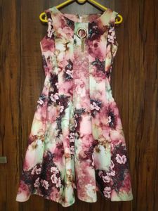 Jacquard Flared Dress