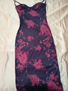 Floral Bodycon Maxi Dress