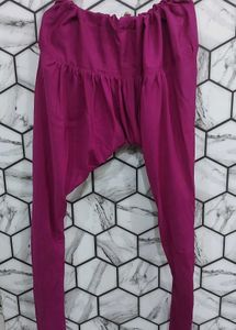 Golden Suit With Magenta Bottom