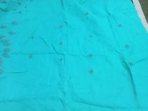 Unstitched Cotton Chicken Kari Suit