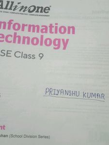 All In One Information Technology Class 9