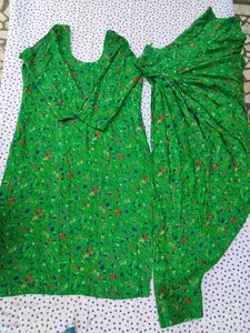 Warm Green Suit Set