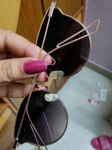Golden Rimmed Sunglasses