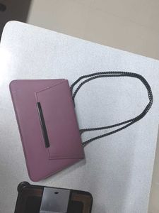 Chic Mauve Chain Pouch