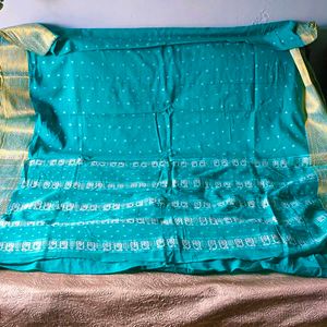🛍️ Teal Saree ⭐⭐⭐⭐⭐