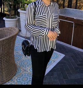Striped Button-Down Shirt