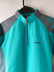 Jade Blue Teal &amp; Gray Athletic Top
