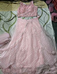 Gorgeous Pink Embellished Lehenga Choli