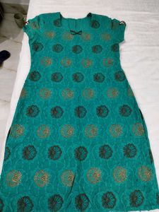 Elegant Green N Brown colour Kurta Set