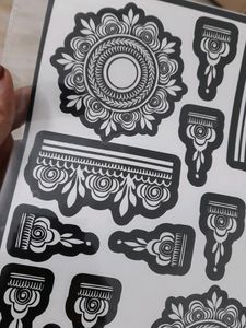 Henna Stencil For Both Hands