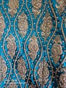 Very Heavy Bridal Lehenga With Matching Shoes Bag