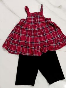 Girls Cotton Dress Set