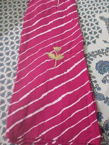 Pink Leheriya Gota Patti Kurta
