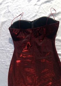 Brand New(Savana Dual Shade)Red Shimmer Mini Dress