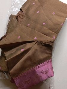 Mysore Silk Copper Border Saree