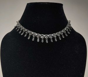 Vintage Silver-Tone Tribal Necklace