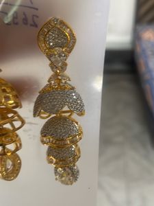 American Diamond Long Beautiful Jumka