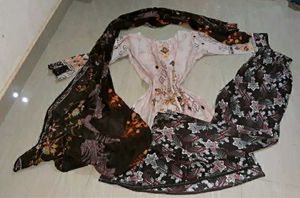 Cotton Pakistani 3 Piece Suit Set