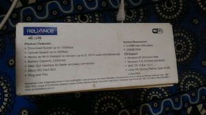 Relaince Wifi 4G Wifi Pad