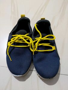 No Flaws Blue &amp; Yellow Boys Shoe