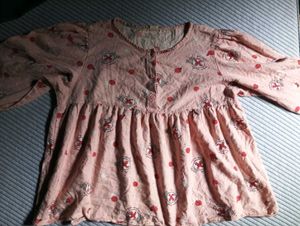 Pink Print Blouse