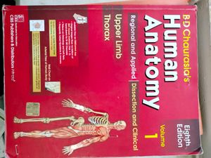 BD Chaurasia Anatomy Volume 1 And 2  Textbook