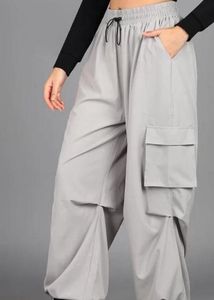 Gray Wide Leg Pants