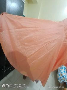 Peach Colour Long Gown