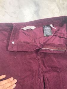 Burgundy Corduroy Pants