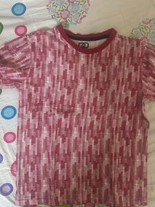 Red Patterned T-Shirt