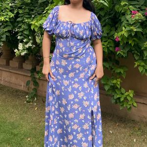 A-line Floral Dress