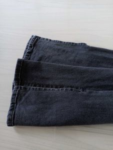 Dark Wash Split Hem Jeans