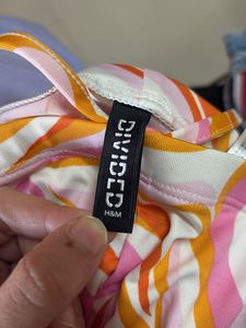 Retro Swirl Print Tie Pants