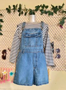 Denim Dungaree + Free Top fixed Price