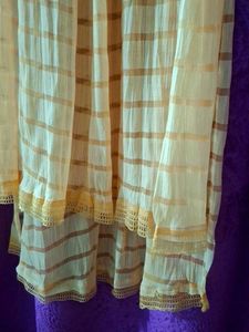 Yellow Color Silk Dupatta