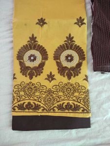 Suit Material for Women, Yellow