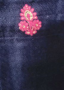 Elegant Navy Blue Kaftan